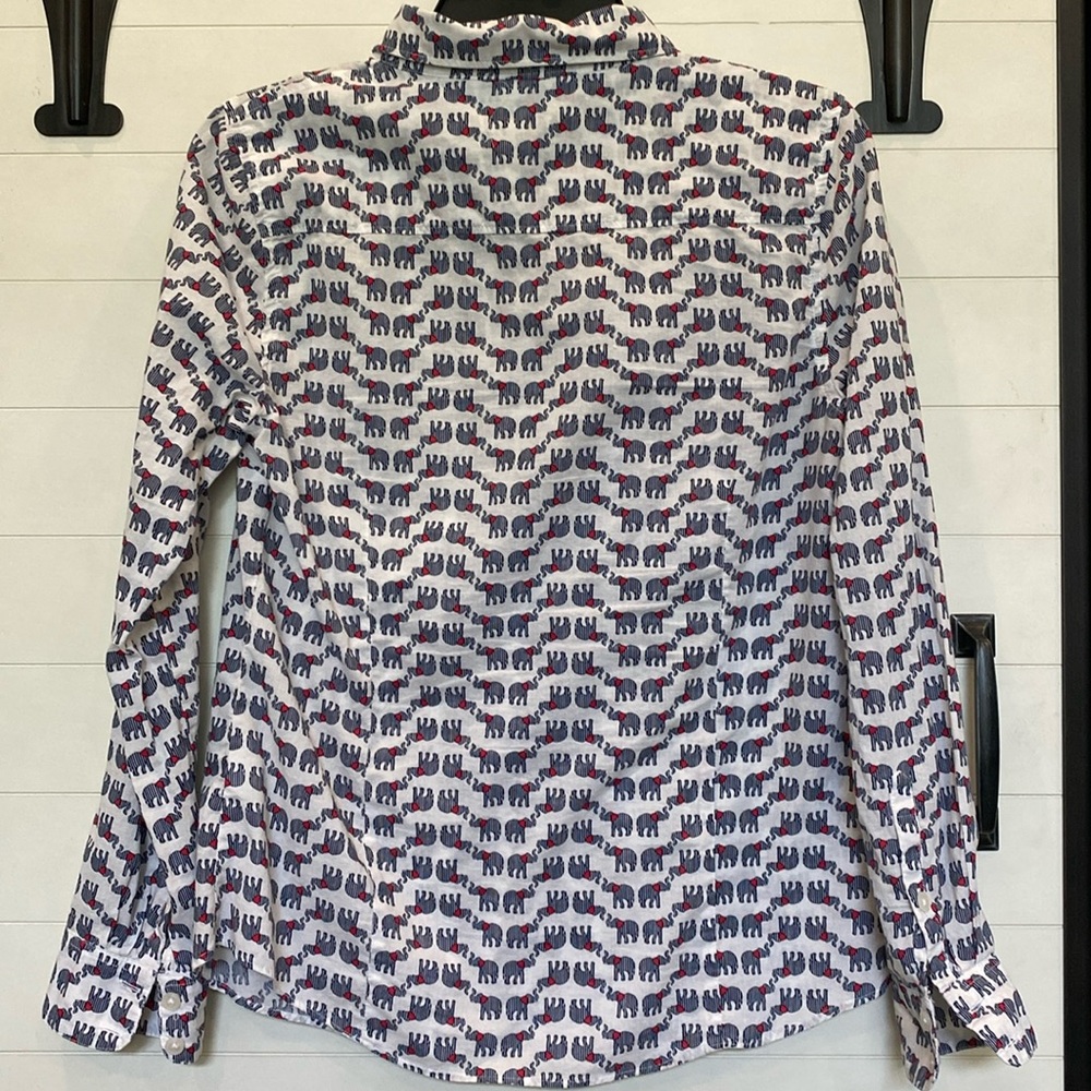 Crown & Ivy Elephant Button Down - image 6